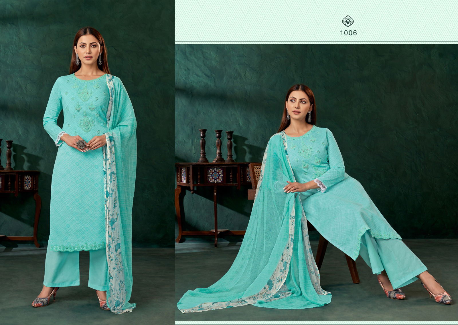 Aziza By ZSM Pure Cotton Pakistani Suit Catalog